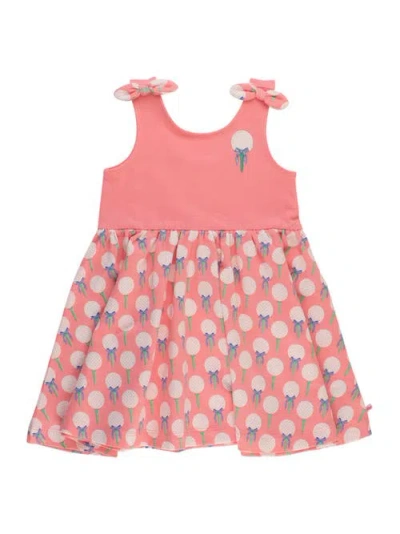Rufflebutts Kids'  Girls Tie Shoulder Twirl Dress In Pink