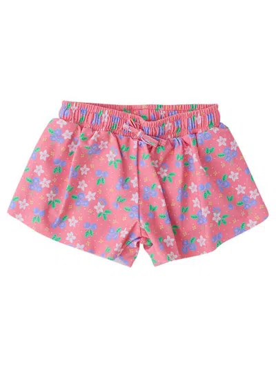 Rufflebutts Kids'  Girls Upf50+ Active Butterfly Shorts In Blueberry Bliss