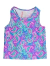 Rufflebutts Kids'  Girls Upf50+ Active Tank Top In Blue