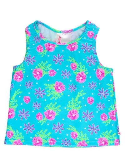 Rufflebutts Kids'  Girls Upf50+ Active Tank Top In Blue