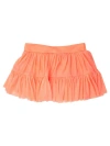 Rufflebutts Kids'  Girls Upf50+ Active Tulle Skort In Orange