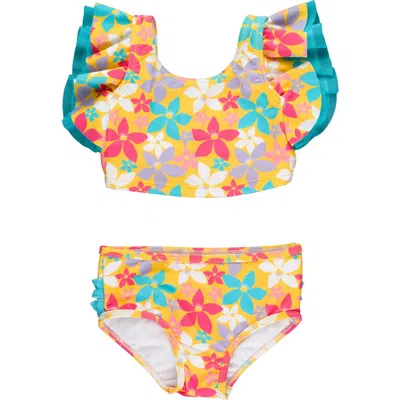 Rufflebutts Kids'  Girls Upf50+ Butterfly Tankini In Endless Summer Floral