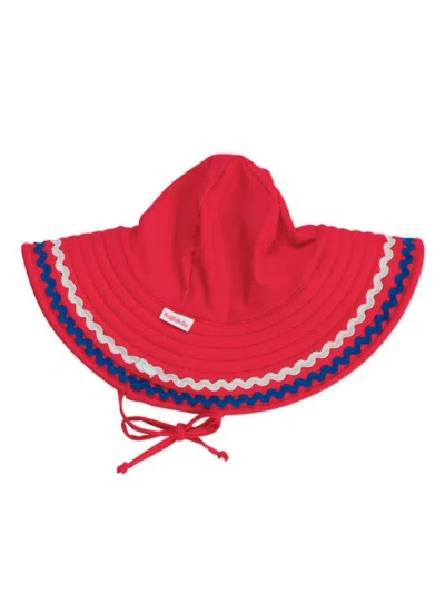 Rufflebutts Kids'  Girls Upf50+ Ric Rac Swim Hat