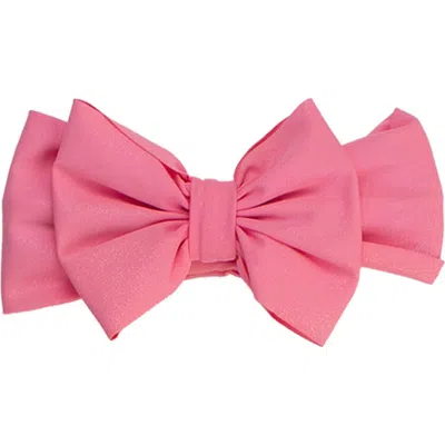 Rufflebutts Kids'  Girls Upf50+ Shimmer Swim Bow Headband