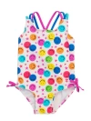 Rufflebutts Girls Upf50+ Sun Protected Cross-back One Piece In Multi