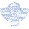 Rufflebutts Kids'  Girls Upf50+ Sun Protected Swim Hat In Blue
