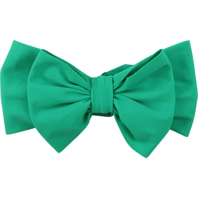 Rufflebutts Kids'  Girls Upf50+ Swim Bow Headband In Green