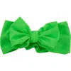 Rufflebutts Kids'  Girls Upf50+ Swim Bow Headband In Green