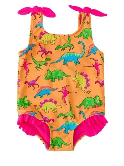 Rufflebutts Kids'  Girls Upf50+ Tie Shoulder One Piece In Multi