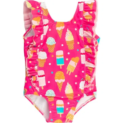 Rufflebutts Kids'  Girls Upf50+ Waterfall One Piece In Multi