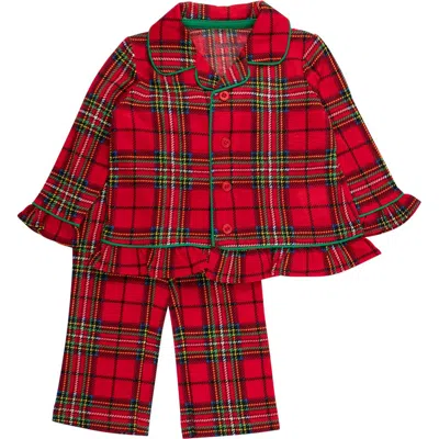 Rufflebutts Holiday Ruffle Flare Pajama Set In Multi