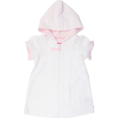 Rufflebutts Babies'  Kids' Hooded Terry Cover-up In Pink