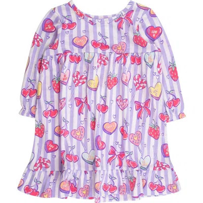 Rufflebutts Babies'  Kids' Lolly Hearts Nightgown In Multi