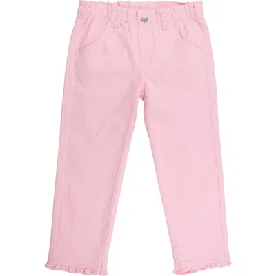 Rufflebutts Babies'  Kids' Ruffle Straight Leg Jeans In Pink