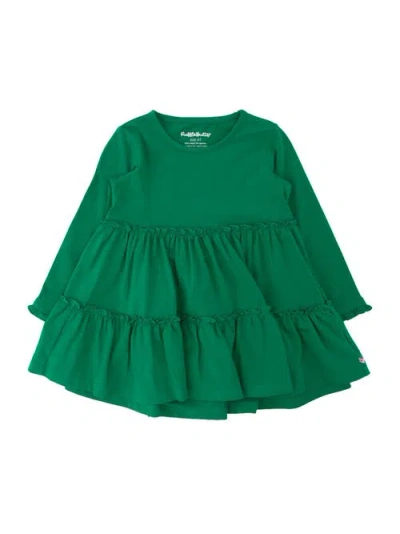 Rufflebutts Kids'  Knit Ruffle Tiered Tunic In Green