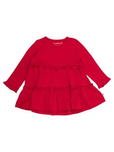 Rufflebutts Knit Ruffle Tiered Tunic (little Kid) In Red