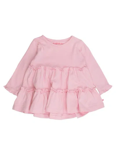 Rufflebutts Babies'  Knit Ruffle Tiered Tunic In Pink