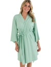Rufflebutts Maternity Robe In Green
