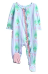 Rufflebutts Merry Bow Dreams Ruffle Footie In Multi