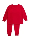 Rufflebutts Gender Inclusive Modal Blend Long Sleeve Pajama Set In Red