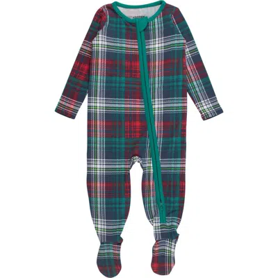 Rufflebutts Kids'  Modal Blend One Piece Footie Pajamas In Green