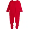 Rufflebutts Kids'  Modal Blend One Piece Footie Pajamas In Red