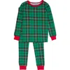 Rufflebutts Kids'  Modal Blend Ruffle Long Sleeve Pajama Set In Multi