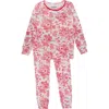Rufflebutts Modal Blend Ruffle Long Sleeve Pajama Set In Multi