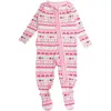 Rufflebutts Babies'  Modal Blend Ruffle One Piece Footie Pajamas In Pink