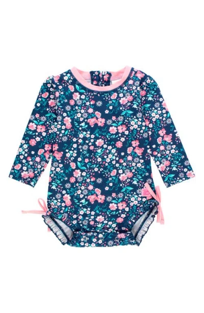 Rufflebutts Babies'  Moonlit Meadow Rashguard One-piece Swimsuit