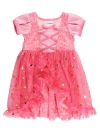 Rufflebutts Babies'  Princess Dress-up Corset Nightgown In Pink