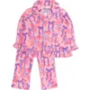 Rufflebutts Ruffle Flare Pajama Set In Multi