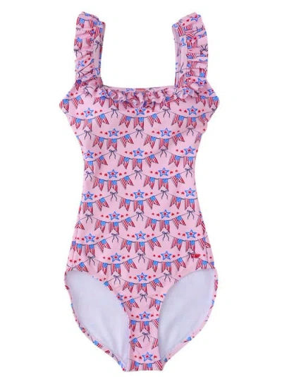 Rufflebutts Ruffle One Piece Swimsuit In Purple