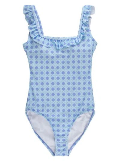 Rufflebutts Ruffle One Piece Swimsuit In Blue