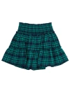 Rufflebutts Kids'  Smocked Twirl Skirt In Green