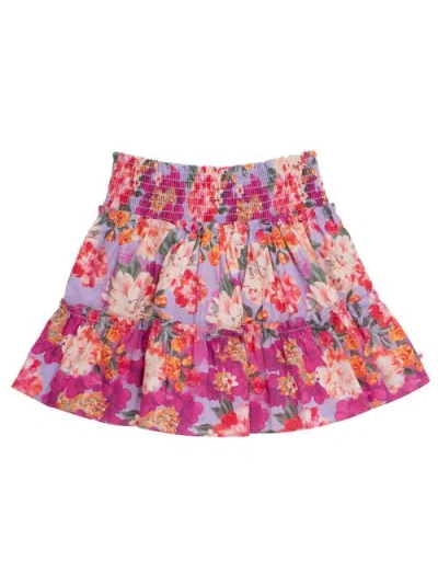 Rufflebutts Kids'  Smocked Twirl Skirt In Multi