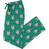 Rufflebutts Softsnooze Gender Inclusive Adult Pajama Pants In Reindeer Cheer