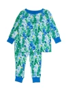 Rufflebutts Kids'  Softsnooze Long Sleeve Pajama Set In Green