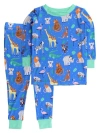 Rufflebutts Kids'  Softsnooze Long Sleeve Pajama Set In Blue