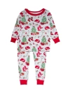 Rufflebutts Softsnooze Ruffle Long Sleeve Pajama Set, Signature Rear Ruffles In Multi