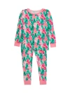 Rufflebutts Babies'  Softsnooze Ruffle Long Sleeve Pajama Set, Signature Rear Ruffles In Pink