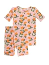 Rufflebutts Softsnooze Ruffle Short Sleeve Pajama Set In Multi