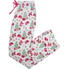 Rufflebutts Softsnooze Unisex Holiday Adult Pajama Pants In Red