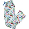 Rufflebutts Softsnooze Unisex Holiday Adult Pajama Pants In Blue