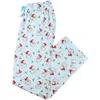 Rufflebutts Softsnooze Unisex Holiday Adult Pajama Pants In Blue
