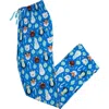 Rufflebutts Softsnooze Unisex Holiday Adult Pajama Pants In Blue