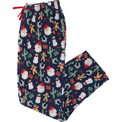 Rufflebutts Softsnooze Unisex Holiday Adult Pajama Pants In Giddy Up Santa