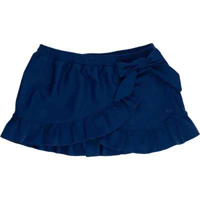 Rufflebutts Babies'  Swim Bow Skirt Cover-up In Blue