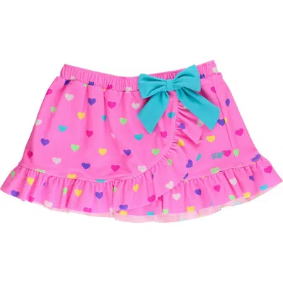 Rufflebutts Kids'  Swim Bow Skirt Cover-up In Multi