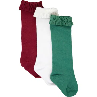Rufflebutts Toddler Girls 3-pack Knee High Socks In Multi